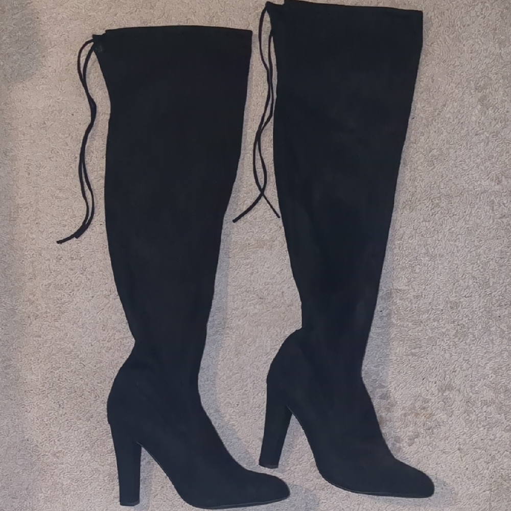Steve Madden Black Over-the-Knee Boots